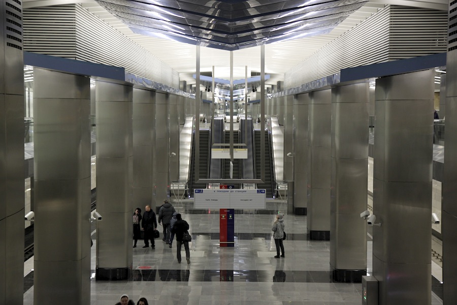 Line 8. Station 'Delovoy centr'.  Photo Yu.Gridchin, 2014