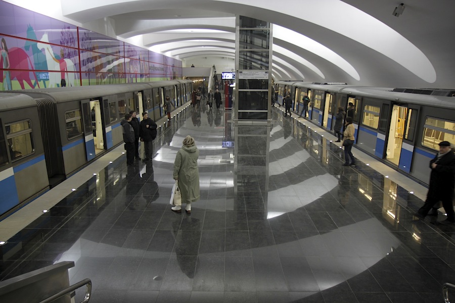 Line L1. Station 'Bitsevskiy park' Yu.Gridchin, 2014