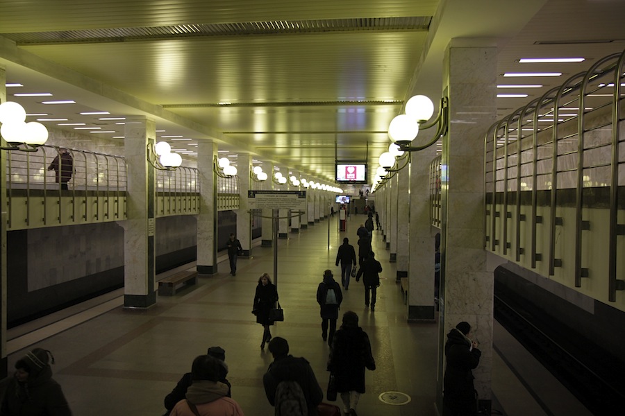 Line 9. Station 'Bul'var Dmitriya Donskogo' ©Yu.Gridchin, 2014